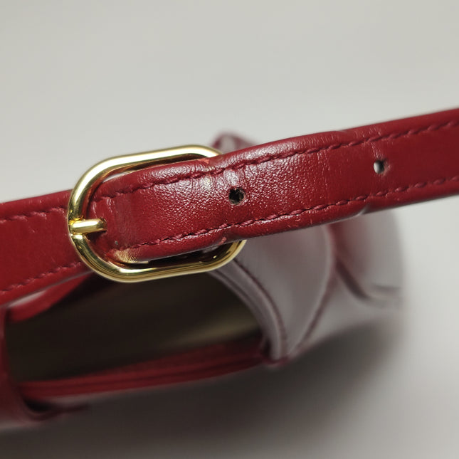 Gucci Jackie 1961 Mini Red Burgundy Leather Bag