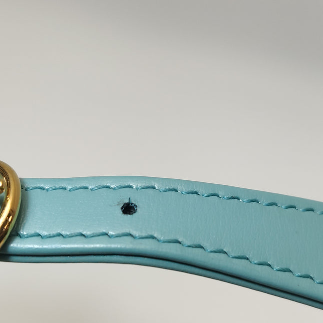 Gucci Jackie 1961 Mini Blue Leather Bag with Adjustable Strap