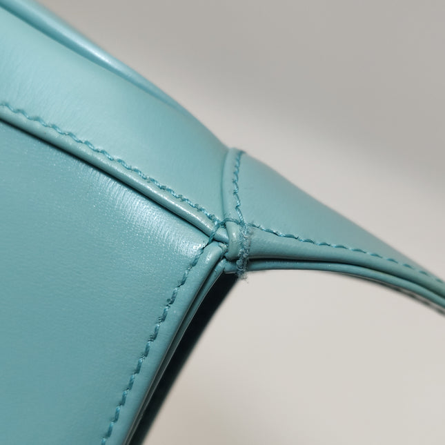 Gucci Jackie 1961 Mini Blue Leather Bag with Adjustable Strap