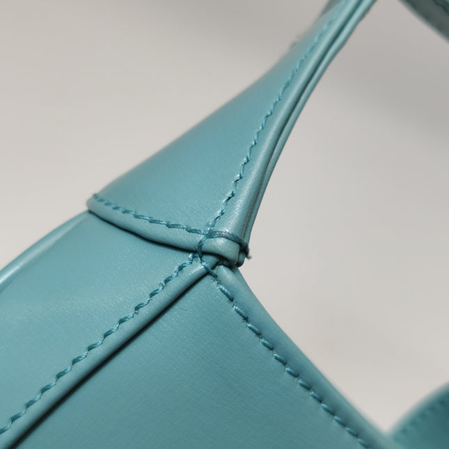Gucci Jackie 1961 Mini Blue Leather Bag with Adjustable Strap