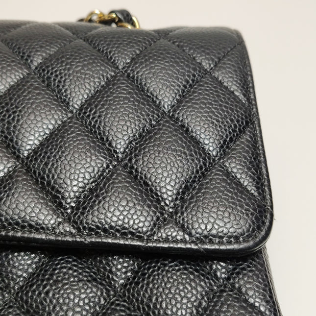 Chanel Classic Flap Medium 2014 Black Caviar Leather Gold Hardware