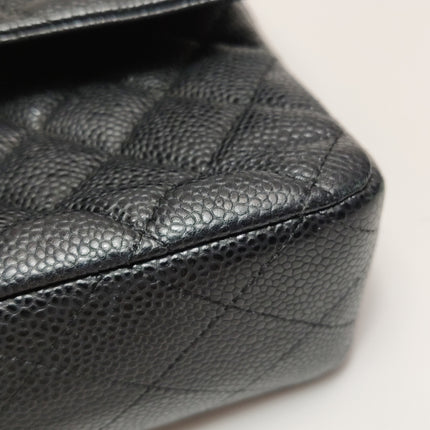 Chanel Classic Flap Medium 2014 Black Caviar Leather Gold Hardware
