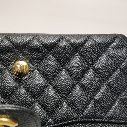 Chanel Classic Flap Medium 2014 Black Caviar Leather Gold Hardware