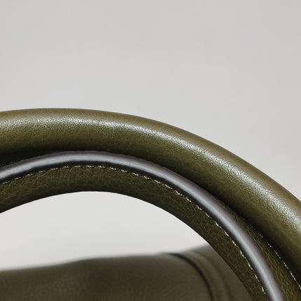 Gucci Softbit Maxi Shoulder Bag Olive Green Calfskin Leather 2024