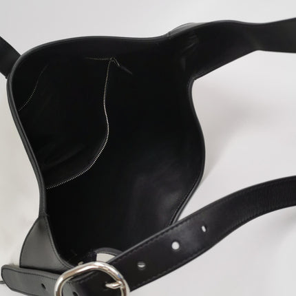 Gucci Jackie 1961 Grand modèle Cuir de veau noir avec longue bandoulière