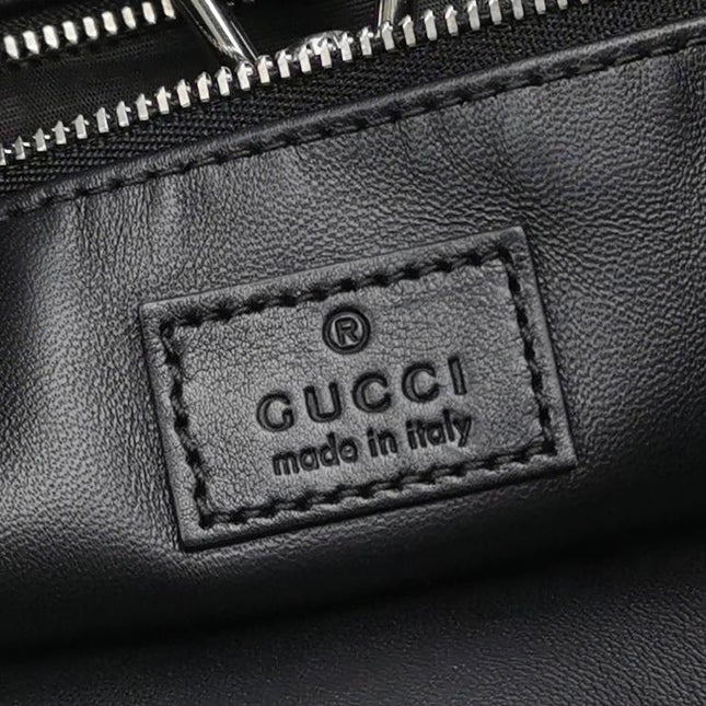 Gucci Jackie 1961 Large Black and White Calfskin Leather With Long Strap