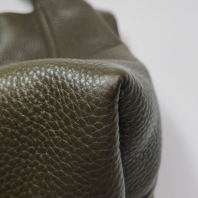 Gucci Softbit Maxi Shoulder Bag Olive Green Calfskin Leather 2024