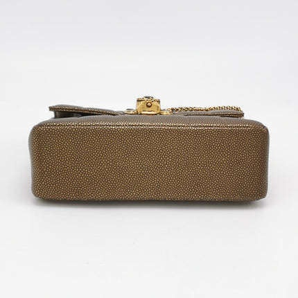 Chanel Paris Byzance Limited Edition Gold Caviar Leather Black Jewel Lock