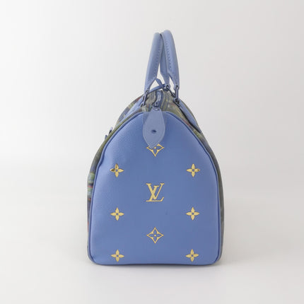 Louis Vuitton x Jeff Koons Speedy 30 Monet Water Lilies Top Handle Bag