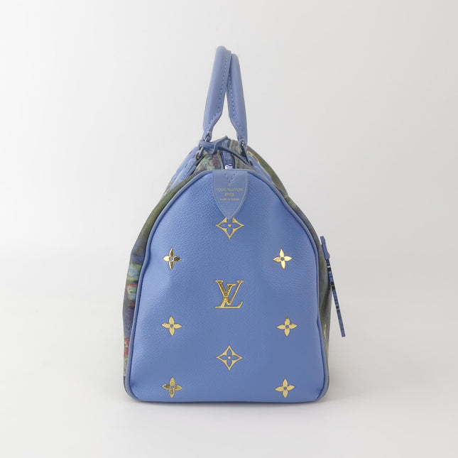 Louis Vuitton x Jeff Koons Speedy 30 Monet Water Lilies Top Handle Bag