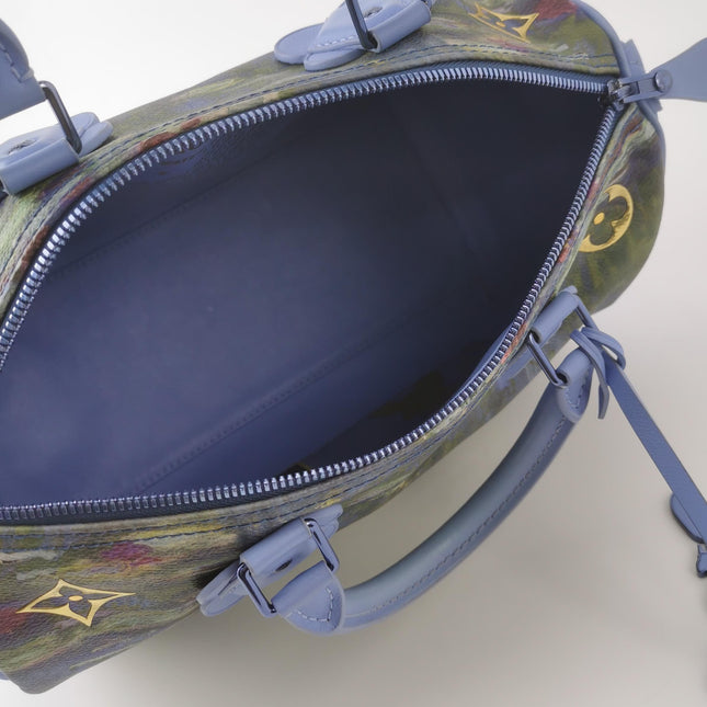 Louis Vuitton x Jeff Koons Speedy 30 Monet Water Lilies Top Handle Bag