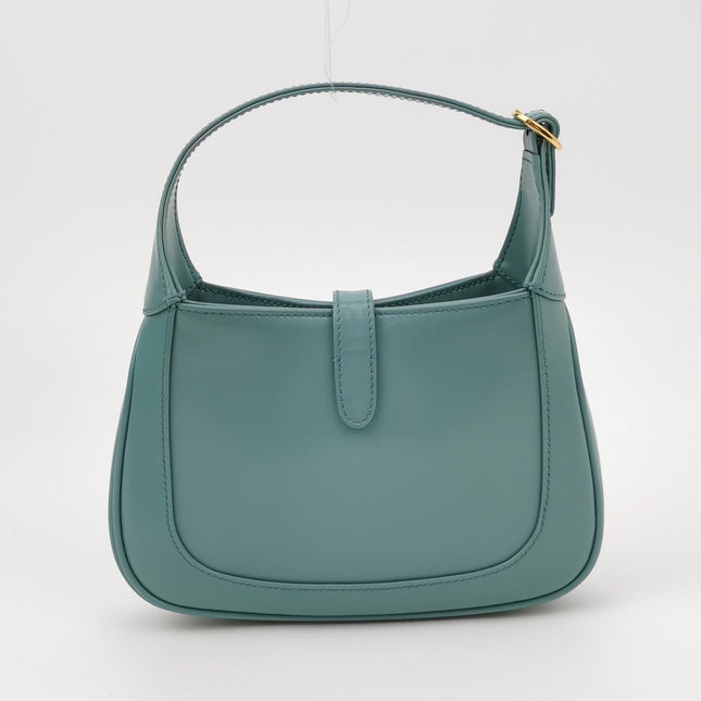 Gucci Jackie 1961 Mini Blue Leather Bag with Adjustable Strap