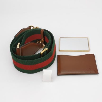Gucci Bamboo 1947 Small Brown Top Handle Bag Leather with Strap