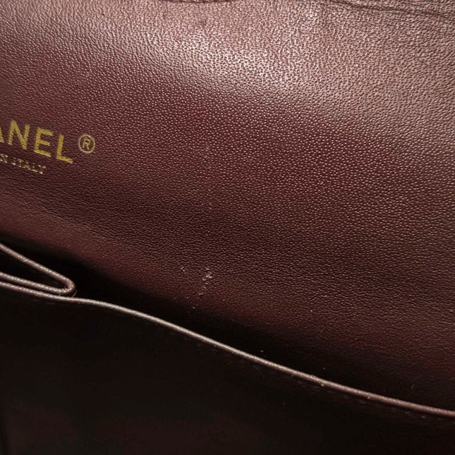 Chanel Classic Flap Maxi 2011 Black Caviar Leather Double Flap with Gold Hardware