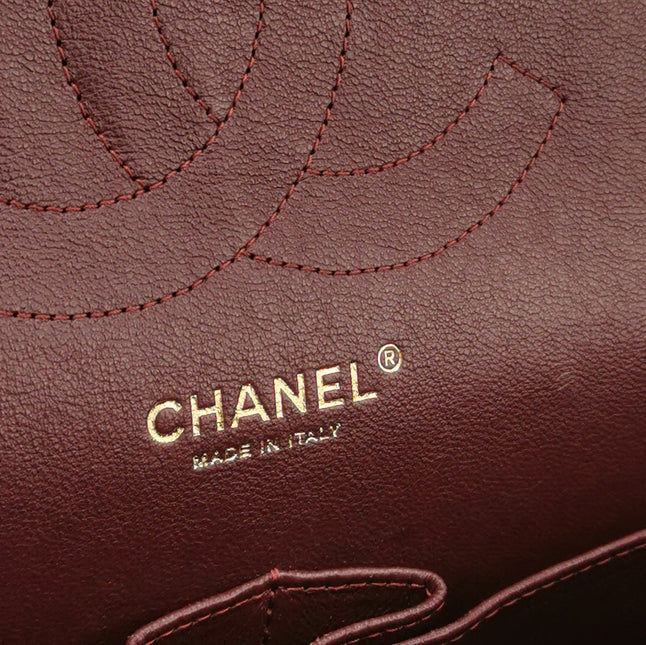 Chanel Classic Flap Jumbo 2011 Black Caviar Leather Double Flap Gold Hardware