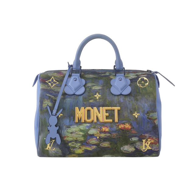 Louis Vuitton x Jeff Koons Speedy 30 Monet Water Lilies Top Handle Bag