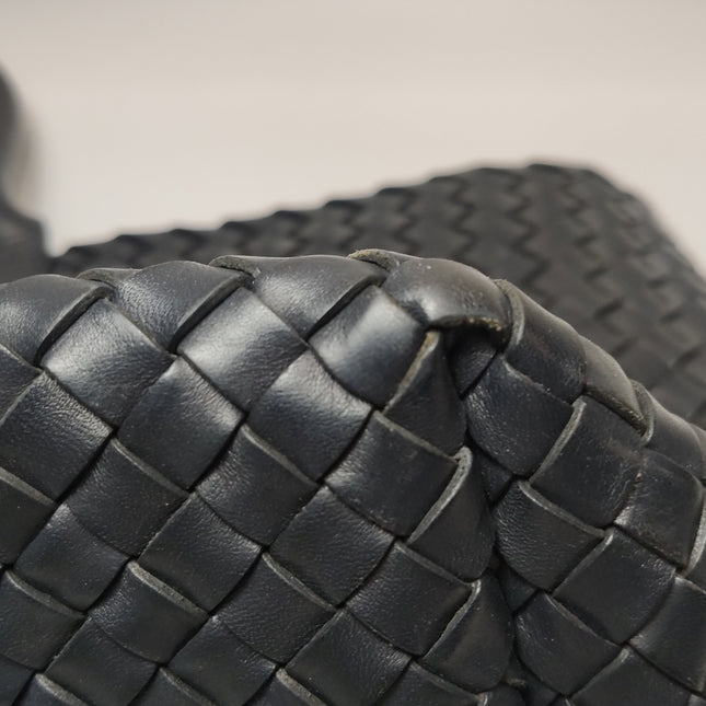Bottega Veneta Cabat Large Intreccio Leather Tote Bag Black 40cm