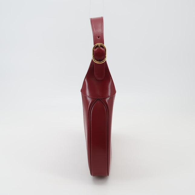 Gucci Jackie 1961 Red Burgundy Leather Bag Small Shoulder Bag