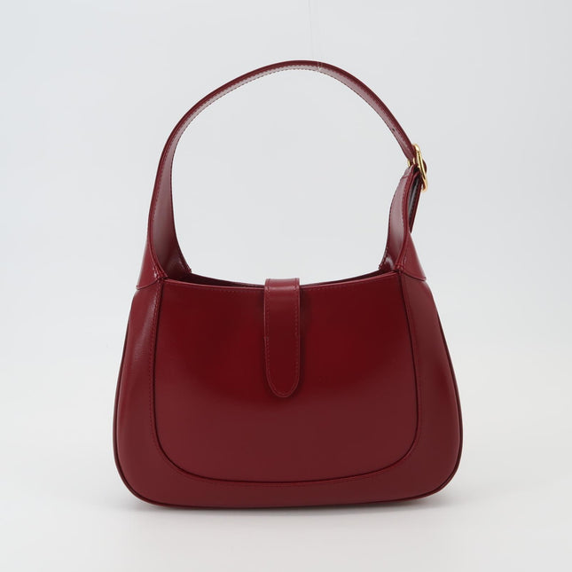 Gucci Jackie 1961 Red Burgundy Leather Bag Small Shoulder Bag