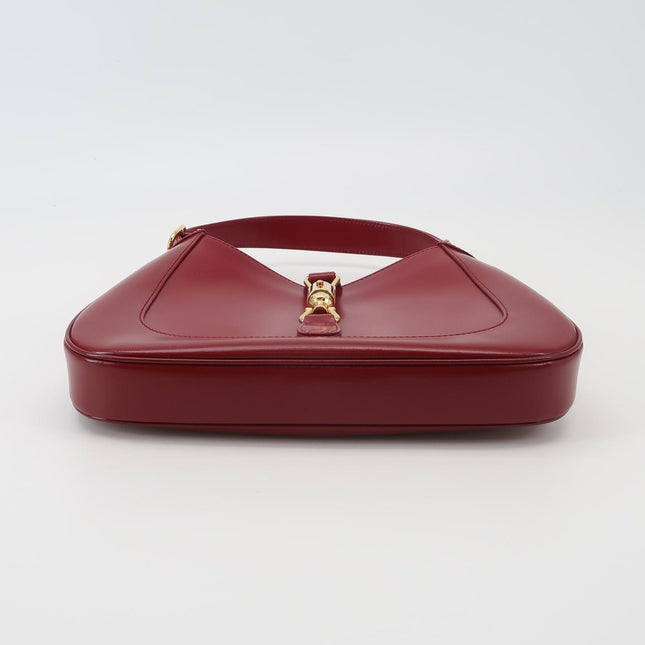 Gucci Jackie 1961 Red Burgundy Leather Bag Small Shoulder Bag