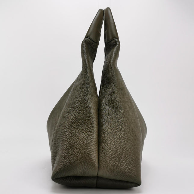 Gucci Softbit Maxi Shoulder Bag Olive Green Calfskin Leather 2024