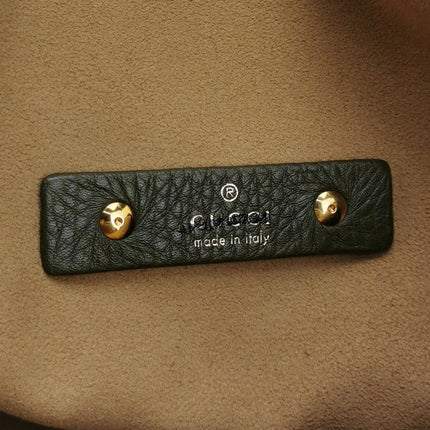 Gucci Softbit Maxi Shoulder Bag Olive Green Calfskin Leather 2024
