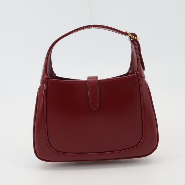 Gucci Jackie 1961 Mini Red Burgundy Leather Bag