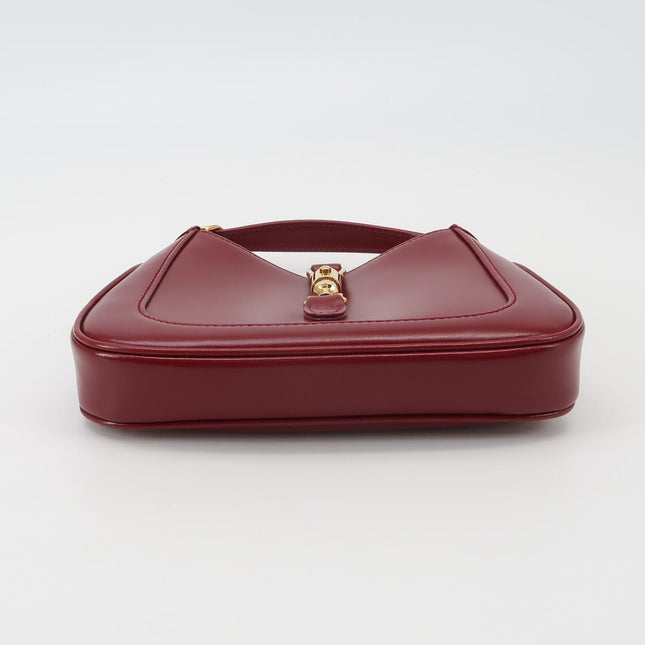 Gucci Jackie 1961 Mini Red Burgundy Leather Bag