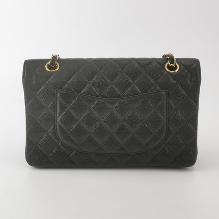 Chanel Classic Flap Medium 2014 Black Caviar Leather Gold Hardware