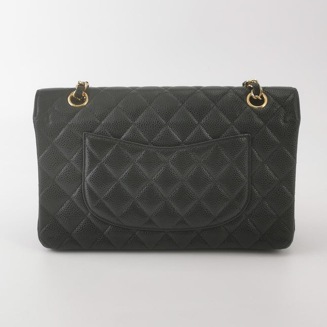 Chanel Classic Flap Medium 2014 Black Caviar Leather Gold Hardware