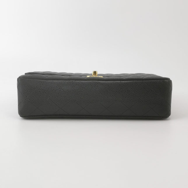 Chanel Classic Flap Medium 2014 Black Caviar Leather Gold Hardware
