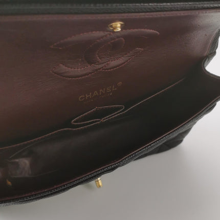 Chanel Classic Flap Medium 2014 Black Caviar Leather Gold Hardware