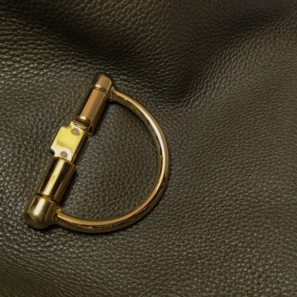 Gucci Softbit Maxi Shoulder Bag Olive Green Calfskin Leather 2024