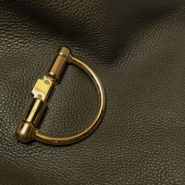 Gucci Softbit Maxi Shoulder Bag Olive Green Calfskin Leather 2024