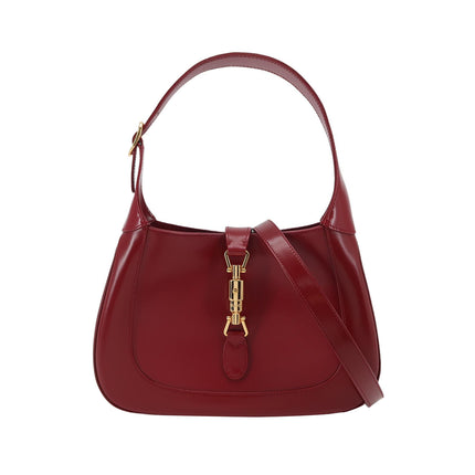 Gucci Jackie 1961 Red Burgundy Leather Bag Small Shoulder Bag