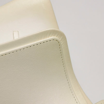 Chanel Classic Flap Small Bag White Lambskin Gold Hardware 2021