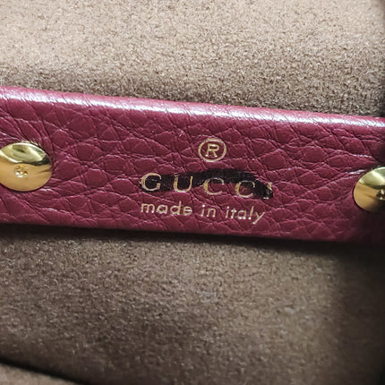 Gucci Softbit Maxi Shoulder Bag Burgundy Calfskin Leather 2024