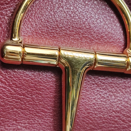 Gucci Softbit Maxi Shoulder Bag Burgundy Calfskin Leather 2024