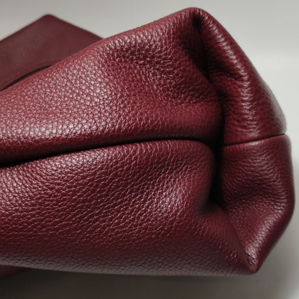 Gucci Softbit Maxi Shoulder Bag Burgundy Calfskin Leather 2024