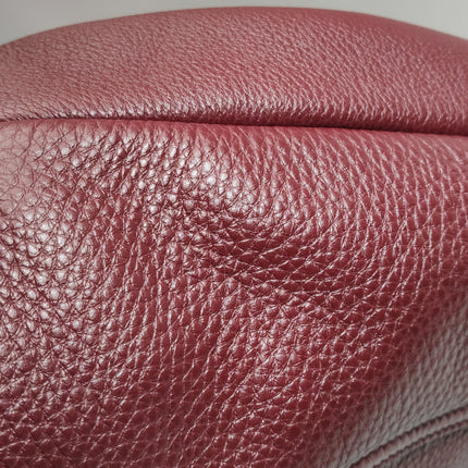 Gucci Softbit Maxi Shoulder Bag Burgundy Calfskin Leather 2024