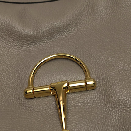 Gucci Softbit Maxi Shoulder Bag Beige Calfskin Leather