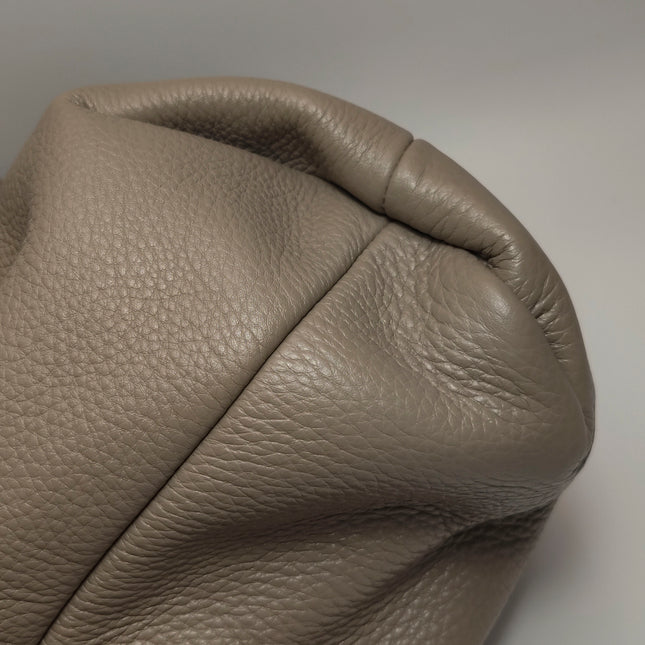 Gucci Softbit Maxi Shoulder Bag Beige Calfskin Leather