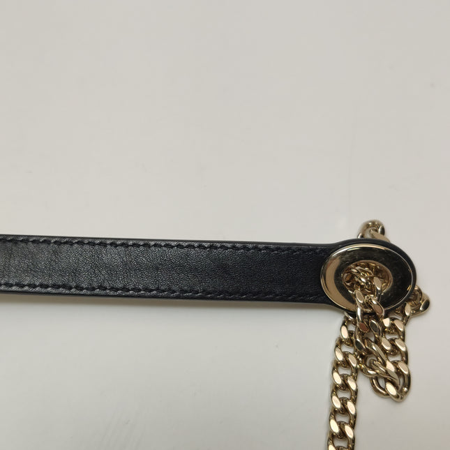 Lady Dior Mini Black Calfskin Leather with Multicolor Crystals Gold Hardware