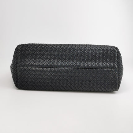 Bottega Veneta Cabat Large Intreccio Leather Tote Bag Black 40cm