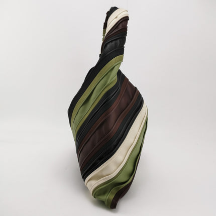 Bottega Veneta Hop Large Stripe Leather Hobo Bag 54cm