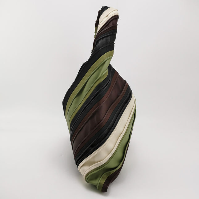 Bottega Veneta Hop Large Stripe Leather Hobo Bag 54cm