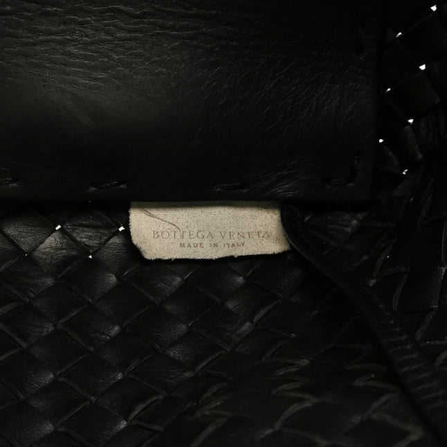 Bottega Veneta Cabat Large Intreccio Leather Tote Bag Black 40cm