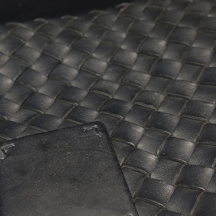 Bottega Veneta Cabat Large Intreccio Leather Tote Bag Black 40cm