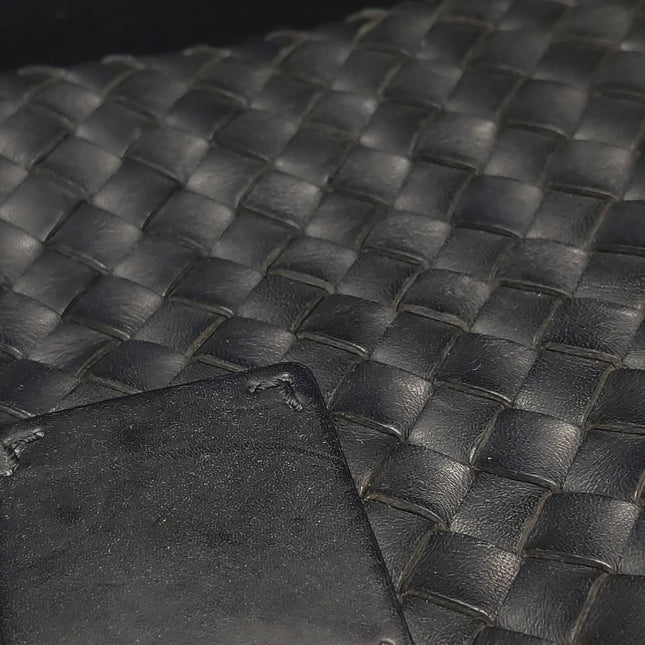 Bottega Veneta Cabat Large Intreccio Leather Tote Bag Black 40cm