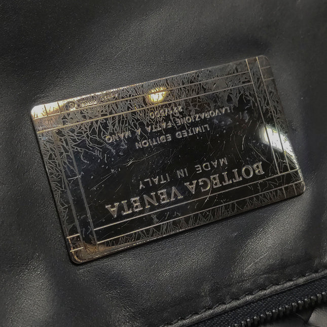 Bottega Veneta Cabat Large Intreccio Leather Tote Bag Black 40cm